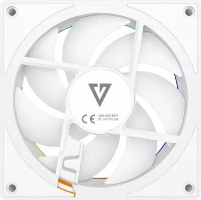 Ventilator kasë Modecom Volcano Loop 120 ARGB Reverse FAN-LOOP-120R-ARGB-200 120mm 4-pin PWM i bardhë 1 copë