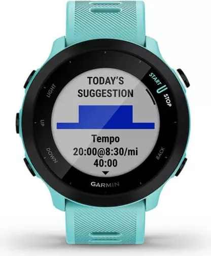 Smartwatch Garmin Forerunner 55, 1.04", GPS, turkuaz