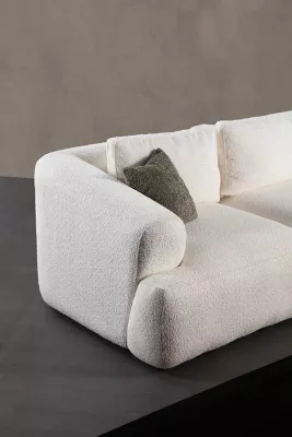 Divan dy ulëshe Atelier del Sofa, Sofia (L1 + 1R), i bardhë