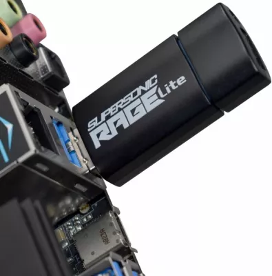 USB memorje Patriot Supersonic Rage Lite 64GB USB 3.2 Gen 1 120MB/s e zezë/blu