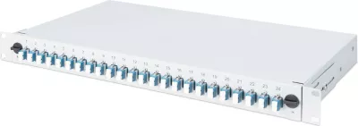 Kuti bashkimi fibrash optike Digitus, LC, OS2, 24 porta, çelik, gri, 1U
