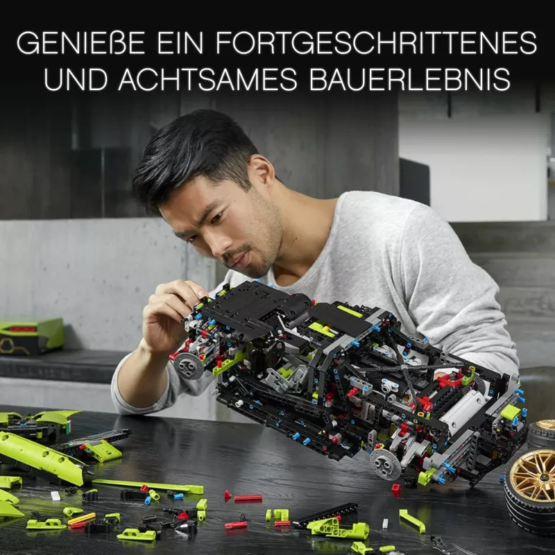 Set ndërtimi LEGO Technic Lamborghini Sián FKP 37, 8 vjeç e lart, Plastik, 457 pjesë, shumëngjyrësh