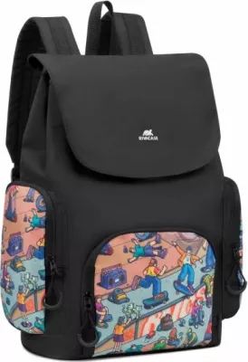 çantë shpine RIVACASE Skaters 5425 15L për laptop, e zezë