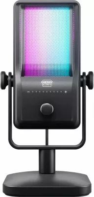 Mikrofon tavoline Cherry Ngale R, USB, 24 bit, 96 kHz, RGB, i zi