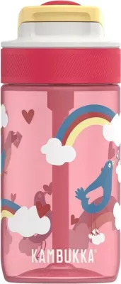 Shishe uji Kambukka Lagoon 400 ml, Love Birds, Rozë