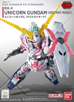 Model Unicorn Gundam Bandai SD EX-Standard, Destroy Mode