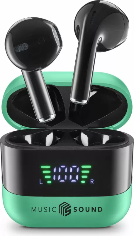 Kufje Bluetooth Cellular Line Spark, 30 orë, USB Type-C, e gjelbër