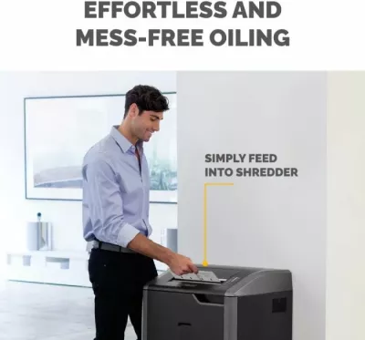 Fletë lubrifikuese për grirës dokumentesh Fellowes PowerShred Performance+ MPN 4025601, 10 copë