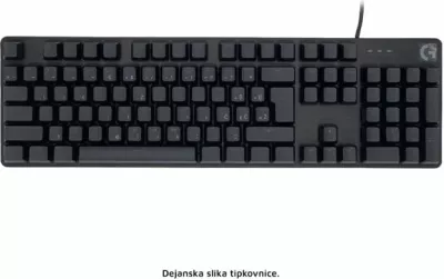 Tastierë mekanike gaming Logitech G413, USB, US International layout, ndriçim LED i bardhë, e zezë
