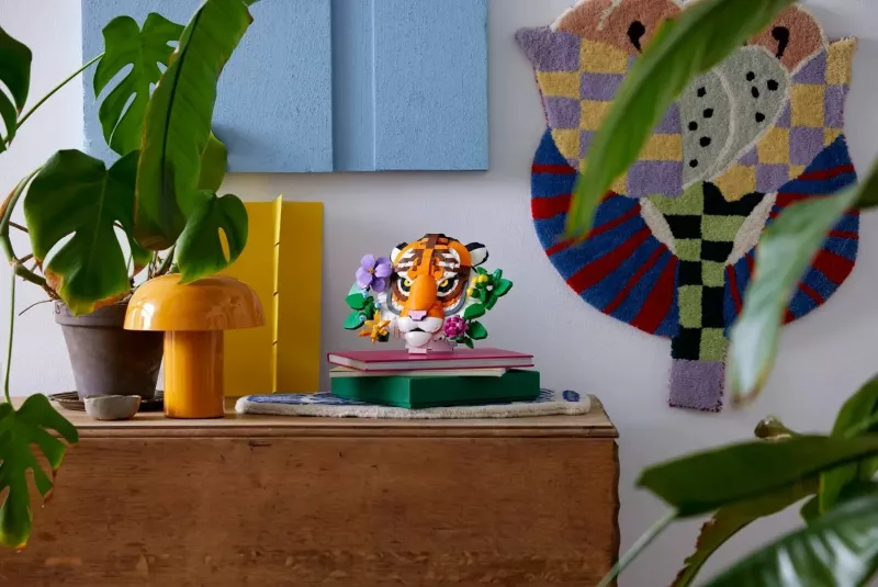 Set LEGO ART The Fauna Collection Tiger 31217 për të rritur, 744 pjesë