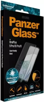 Xham mbrojtës PanzerGlass për OnePlus 9 Pro / 10 Pro / 11, kornizë e zezë