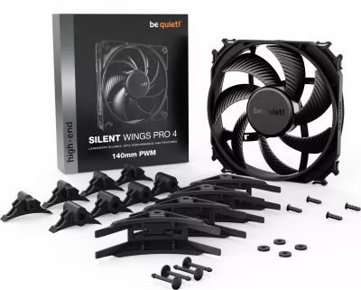 Ventilator kompjuteri be quiet! Silent Wings Pro 4 140mm PWM (BL099) i zi