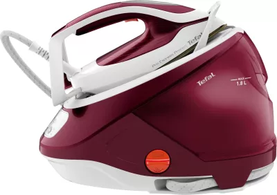 Hekur me stacion avulli, Tefal, GV9220E0, 2600W, 7.5 bar, depozitë 1.8 L, bardhë/kuqe