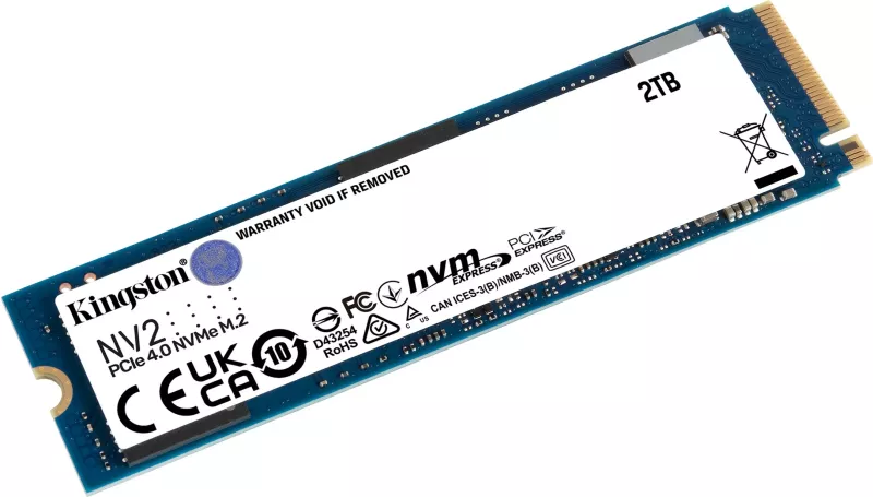 SSD Kingston NV2 PCIe 4.0 NVMe, 2 TB, M.2, 3500 MB/s
