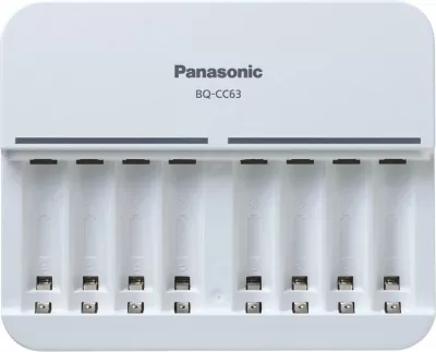 Karikues baterish Panasonic Eneloop Smart 8 BQ-CC63, i bardhë