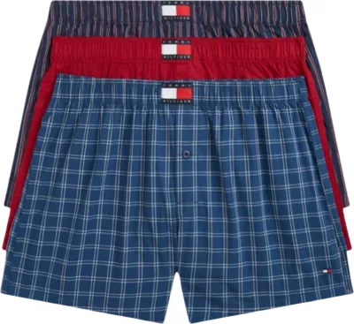Set të brendshme për meshkuj Tommy Hilfiger UM0UM03898, blu-kuqe