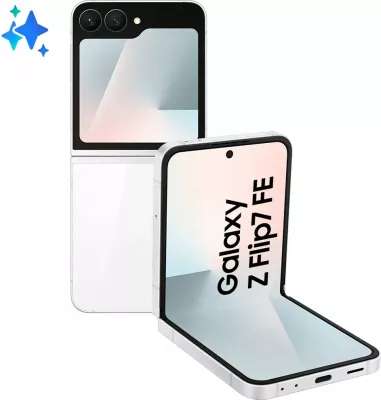 Celular Samsung Galaxy Z Flip7 FE, 6.7", 5G, 8 GB RAM, 256 GB, Bardhë