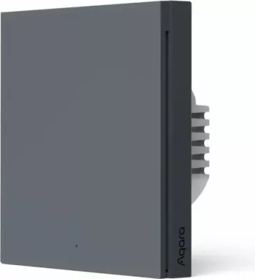 Switch i mençur muri AQARA H1 EU WS-EUK01, Zigbee 3.0, pa tel neutral, single, gri