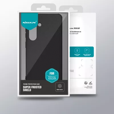 Mbështjellës Nillkin Super Frosted Shield Pro për Samsung Galaxy S24, i zi