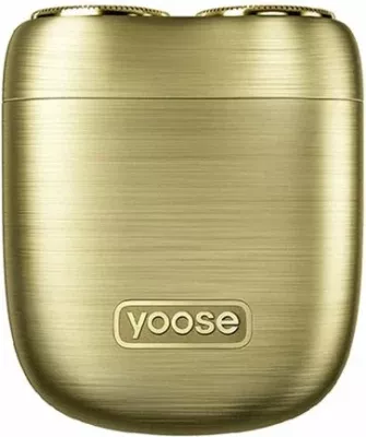Makinë rroje Yoose Mini 2.0, udhëtimi, 8000 rpm, IPX7, karikim USB-C, e artë, set me paketim dhurate "Bounty Hunter"