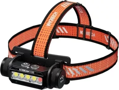 Dritë koke AceBeam H35, LED, 3800 mAh, Alumini