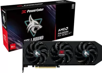 Kartelë grafike PowerColor RX 9060 XT Hellhound OC 8GB, e zezë