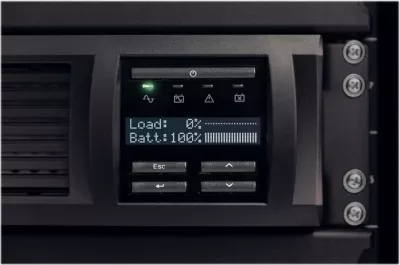 UPS Smart, APC Smart-UPS SMT1000RMI2UC, rack 2U, USB, kohë rezervë 4–9 min, i zi