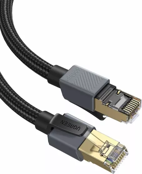 Kabllo rrjeti UGREEN 85629 Cat8 40Gbps 3 m, e gërshetuar, e zezë thumbnail 2
