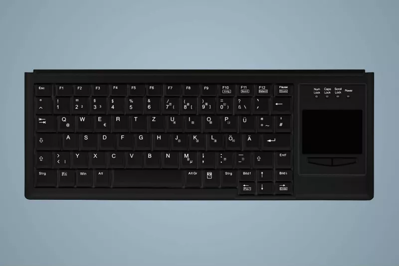 Tastierë Cherry AK-4400-G me touchpad, PS/2, QWERTZ, e zezë