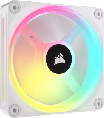 Ventilator kasë kompjuteri, Corsair iCUE LINK QX120 CO-9051006-WW, 120mm RGB, i bardhë