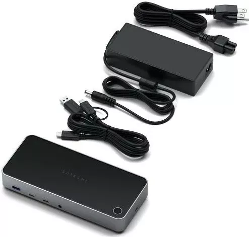 Docking station Satechi Triple 4K Display, Mac/Windows, gri