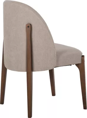 Karrige ngrënieje RAMMER FH9744.02 dru gome, ngjyrë arre, pëlhurë ecru, 57x55x86H cm., set prej 2 copë