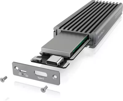 Kasë SSD ICY BOX IB-1817M-C31, M.2, PCI Express 3.0, 10 Gbit/s, USB lidhje, Gri