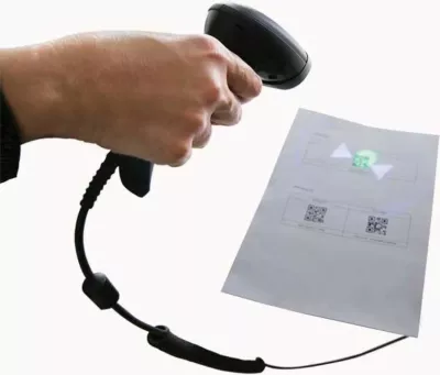 Skaner barkod Datalogic QuickScan QD2500, 1D/2D, me kabllo, i zi