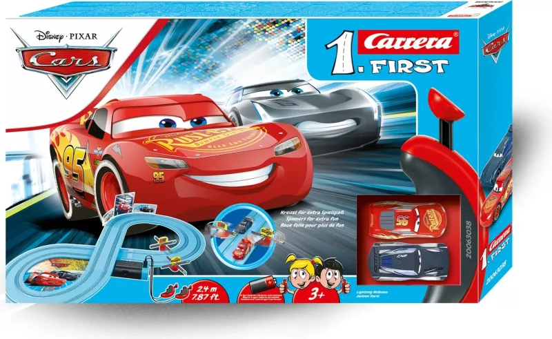 Makina lodër Carrera Pixar Cars - Power Duel, 3 vjet, Shumëngjyrëshe