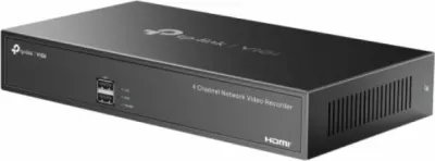 NVR (Network Video Recorder) TP-LINK VIGI NVR1004H, 4-kanal, 4K HDMI, 1x SATA deri 10TB, e zezë