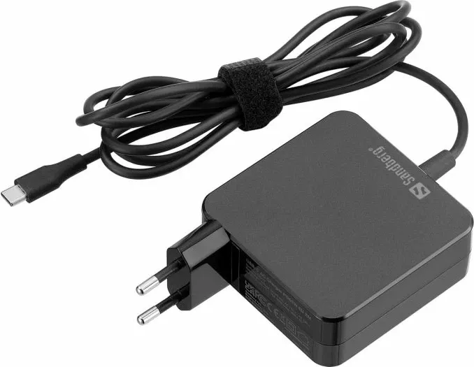 Karikues USB-C SANDBERG 135-79 PD 65W, kabllo 2 m, EU, i zi