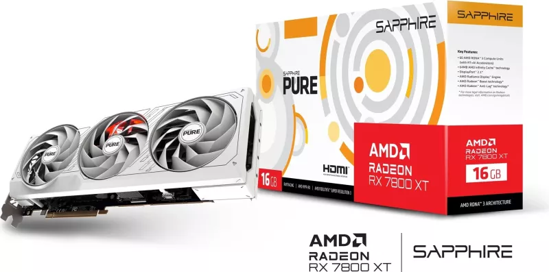 Kartë Grafike SAPPHIRE Radeon RX 7800 XT PURE GAMING OC 16GB GDDR6