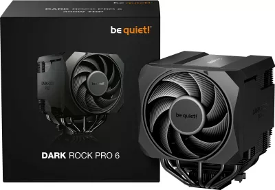 Kuler CPU be quiet! Dark Rock Pro 6, për AMD AM5/AM4 dhe Intel LGA1851/1700/1200/1150/1151/1155, i zi