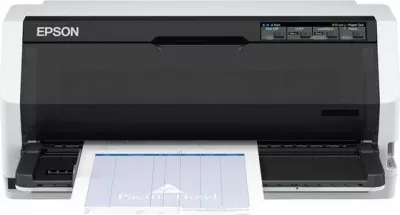 Printer Epson LQ-690IIN, dot-matrix, 24-pin, USB, paralel, zi/bardhë