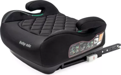 Sedilje auto për fëmijë, BABY MIX, Hero Plus ISOFIX i-Size, 125-150 cm, R129, e zezë
