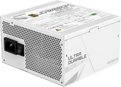 Furnizues rryme (PSU) GIGABYTE GP-UD1000GM PG5 ICE, 1000W, 80 PLUS Gold, modular, PCIe 5.1/Intel ATX 3.1, i bardhë