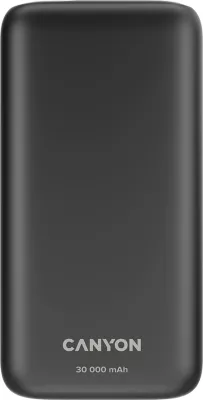 Power bank CANYON PB-301 30000 mAh PD 20W QC 3.0, e zezë