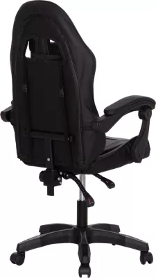 Karrige gaming STRATUS FH1231.01, e zezë, me jastëkë për mes dhe qafë, 62x62x119cm