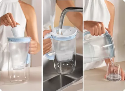 Kartush filtrues uji Brita Maxtra Pro, për ujë të fortë, 2 copë, bardhë