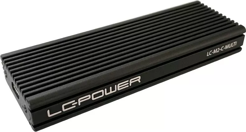 Kasë SSD LC-Power LC-M2-C-MULTI, M.2, USB 3.2, e zezë