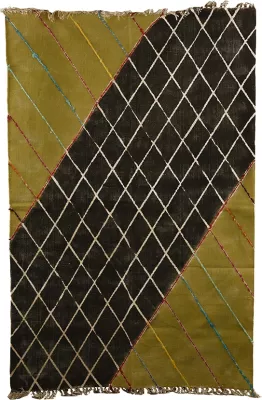 Qilim CARO për dhomë dite, pambuk, shumëngjyrësh, 120x180cm