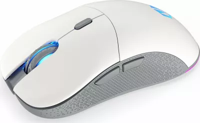 Maus Endorfy GEM Plus Wireless EY6A015 26000 DPI RGB 2.4GHz/USB 6 butona Onyx White, i bardhë