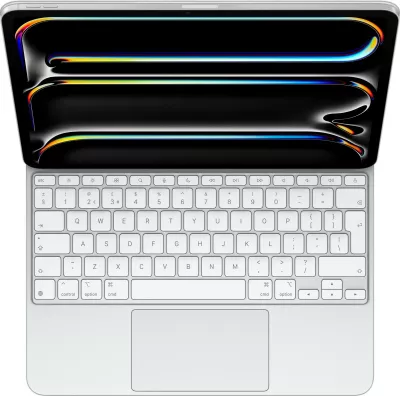 Tastierë wireless Apple Magic Keyboard për iPad Pro 13 M4, QWERTY, UK, bardhë