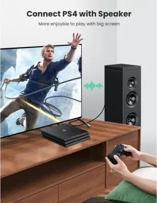 Kabllo optike Toslink UGREEN 70891 1.5 m, e zezë, polybag